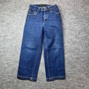 Vintage Fubu The Collection Carpenter Jeans Women's 12 Blue Denim Baggy - 27X26